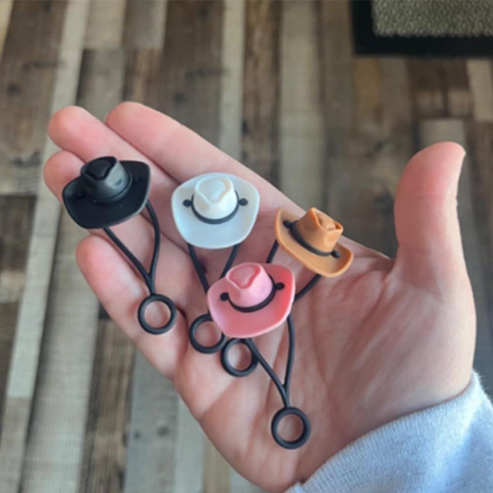Dust-proof Cowboy Hat Straw Cover Leak Proof Straw Stopper Cup Decoration Straw Topper  30/40oz Cup
