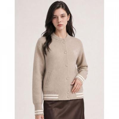 Maribon Women S Wool Touch Knit Stadium Jacket 4 typeS Select 1