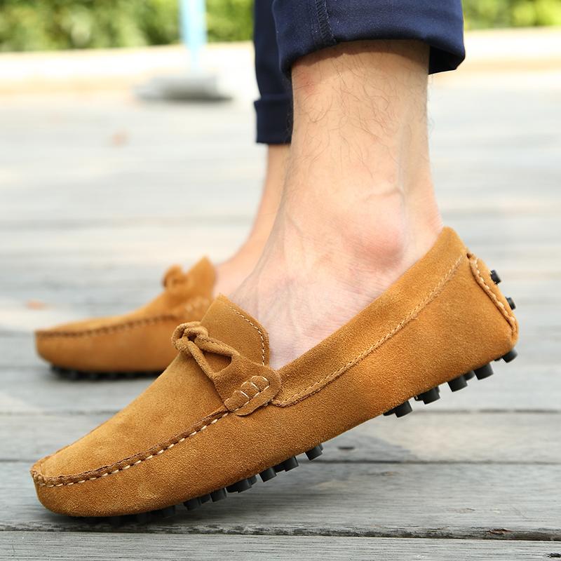 Fashion Men Casual Shoes Fashion Men Shoes Handmade Suede  Mens Loafers Bean Boots Moccasins Slip On Mens Flats Male Driving Shoes