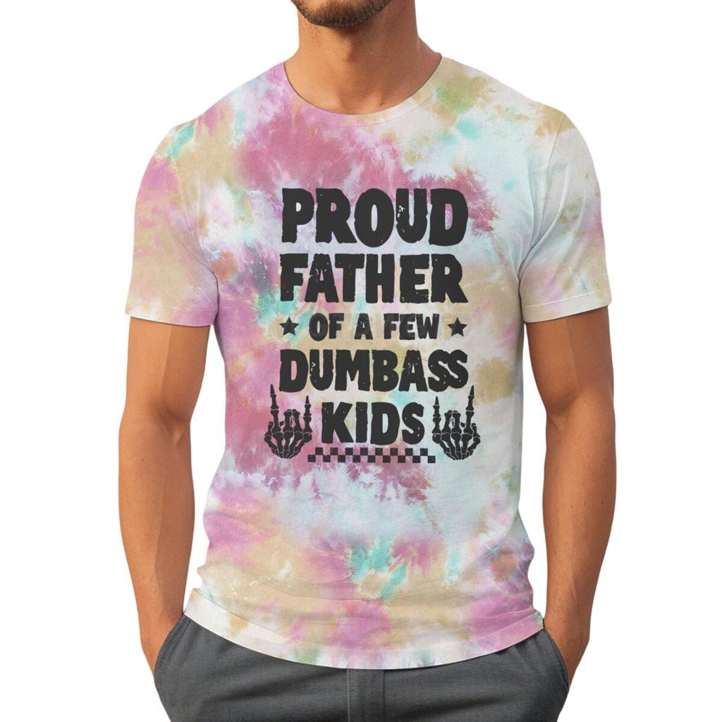 Vatertags-T-Shirt für Männer Stolzer Vater Mode Lässig Grafik-T-Shirts Batik Retro Vintage Sommer Tops Neue Herrenbekleidung