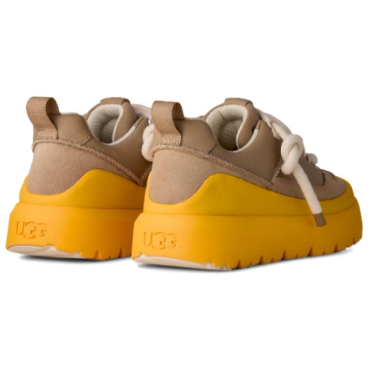 UGG Heritage Leather Fashion Comfortable Minimalist Unique Commuting Low-Top Casual Shoes Men Casual Shoes Brown Yellow 1170910-MMM