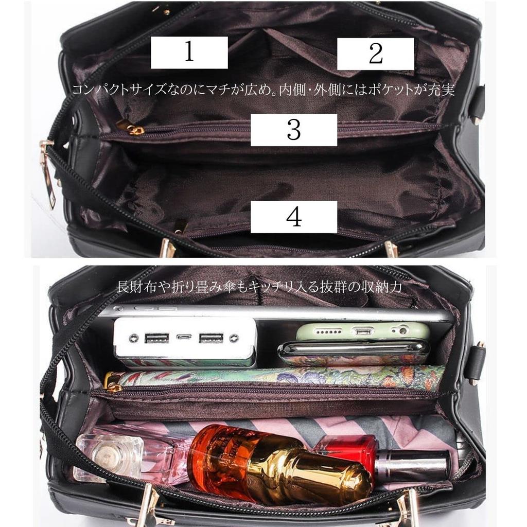 [ARTIKEL TEILEN] Damen Handtasche, Umhängetasche, Schultertasche, 2-Wege, Langlebig, Niedlich und Stilvoll, PU-Leder (Weiß)