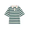 New Striped SS25 WARDROBE ESS Polo Shirt Unisex Green 633857-86