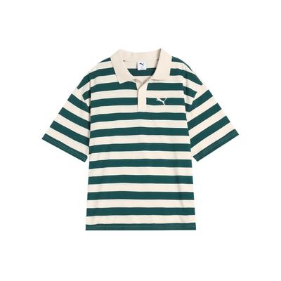 Striped SS25 WARDROBE ESS Polo Shirt Unisex Green 633857-86