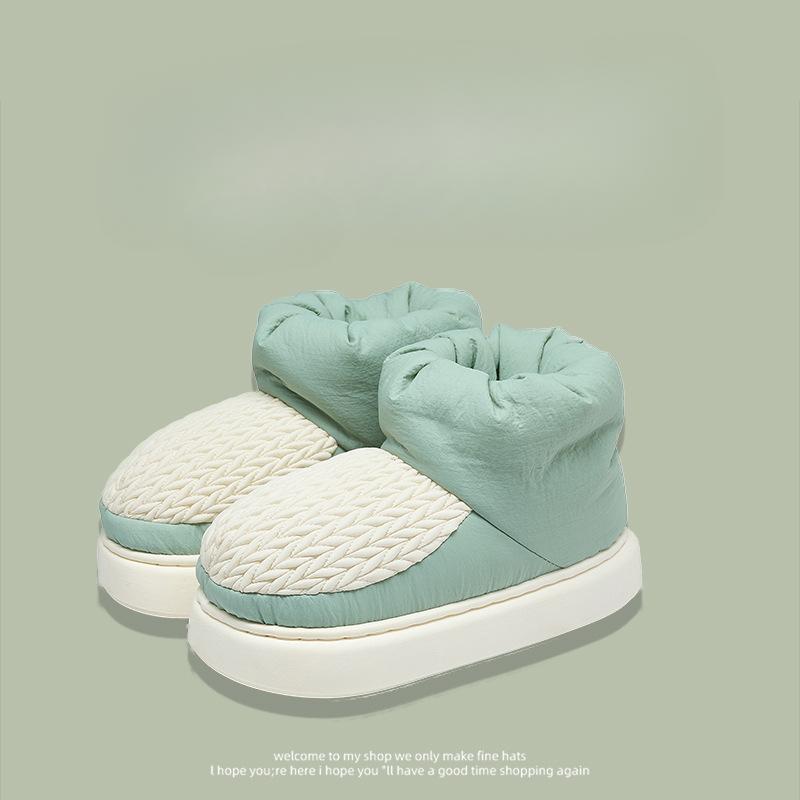 Men's Winter Fuzzy Warm Ankle Boots Waterproof Fur Lined Furry Slippers Non-slip House Slippers Home Shoes Indoor Outdoor Cozy Snow Boots for Male