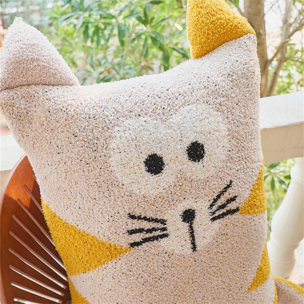 MOKOYA Fluffy Hugmochi Cat Plush Cute Perfect for Lumbar Sunny Cushion, Toy, Large, Sofa/Chair Pillow, Naps, Pillow, MocoTomo, Stylish,