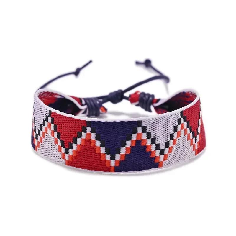 Bohemia Weave Rope Friendship Bracelets For Woman Men Cotton Handmade Charm Bracelet & Bangles Ethnic Jewelry Gifts