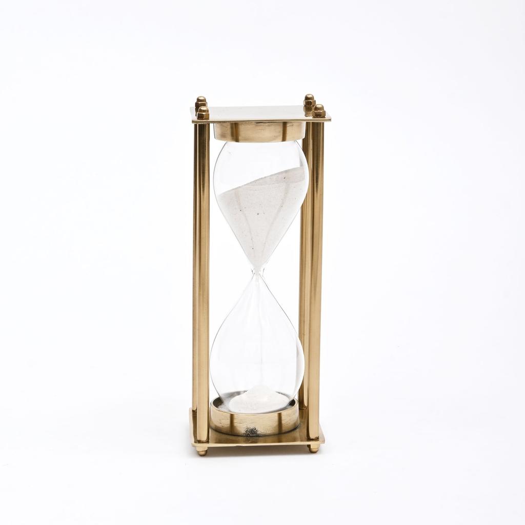 Timeless Gold-Finish Sand Timer