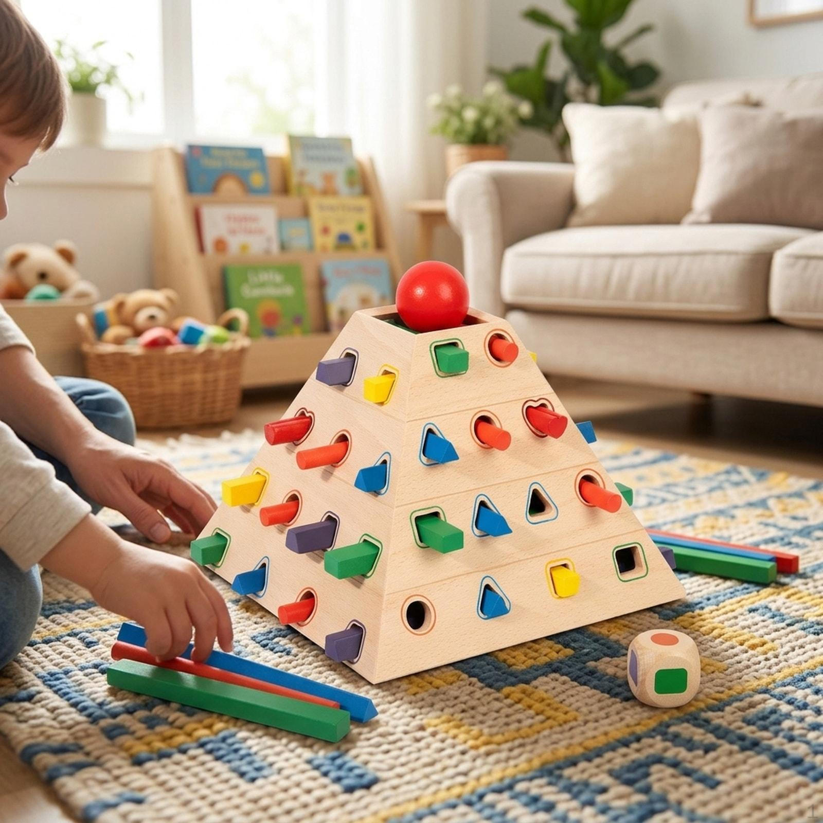 

Colorful Wooden Sticks Game Counting Toy Development Math Educational Toys Fine Motor Skills for