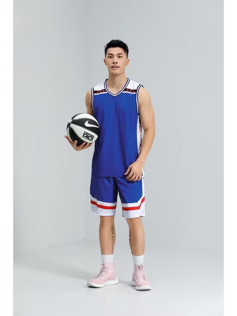 Quick-Dry Sleeveless Basketball Uniform Set: Tank Top & Shorts for Students