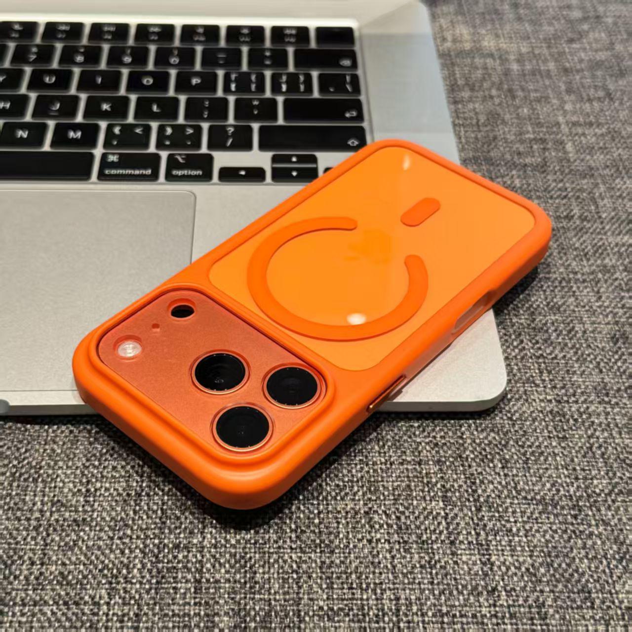 Dual-Sided Magnetic Acrylic Protective Case for iPhone 16 Pro Max 14 Pro