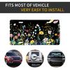 Wild Flowers Front License Plate For Women Car Vanity Plates Decorative Aluminum Metal Cute Novelty License Plate Cover For Men 6X12 Inch (4 Holes)