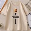Torta Pounder Humburger Printed Meme Tshirt Women Round Neck Short Sleeve Casual Comfortable Tshirt Streetwear
