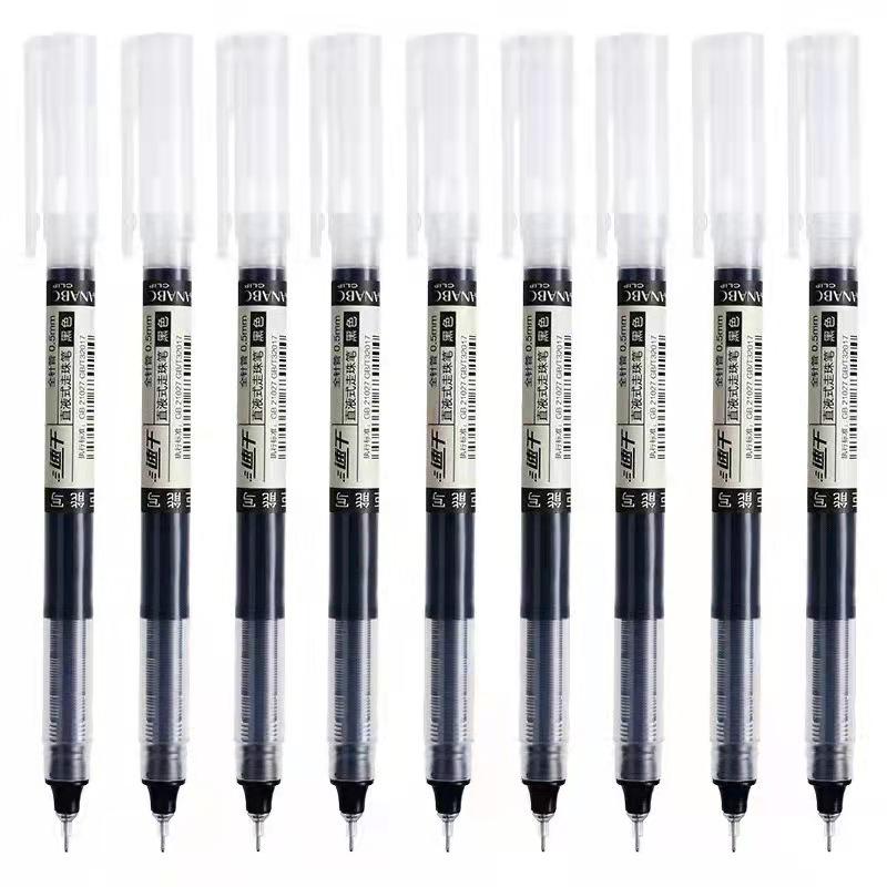30pcs/10pcs Direct Liquid Quick Drying Gel Pens 0.5mm - Smooth Writing, Fast Drying Ink - For Students & Office Workers