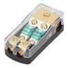 1 In 2 Out 0 4 AWG to 4 8 AWG Audio Power Fuse Holder Box with Transparent Cover for Car Truck Boat RV