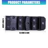 Window Control Assembly for Daily Driving Repair, ABS Housing, Lock-Button Function, Original-Position Replacement Style for Door Service