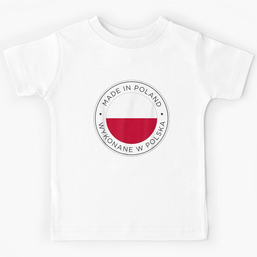 Made In Poland Flag Kids T-Shirt 150