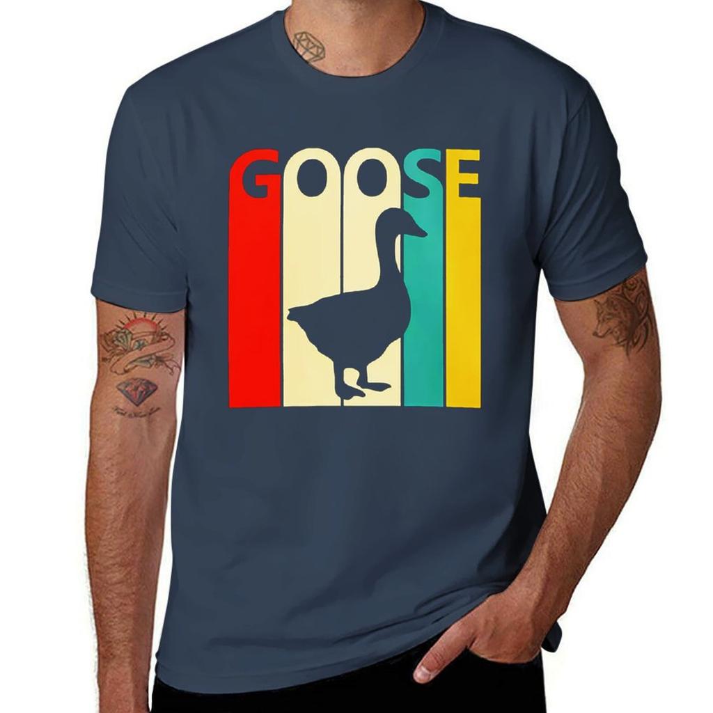 Goose Band T-Shirt Anime Clothes Cute Tops for a Boy Oversizeds Mens Graphic T-shirts Hip Hop