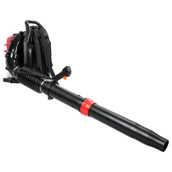 Leaf Blower, 75.6CC 4-Stroke Backpack Gas Leaf Blower, Snow Blower, Up To 900 CFM and 210 MPH, Variable Speed, Cruise Control (Red)