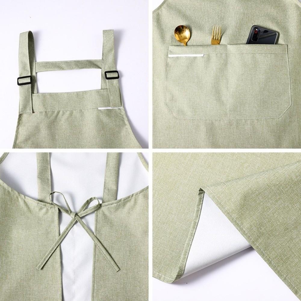 Waterproof Oil Proof Apron Sleeveless Work Clothes Simple Cooking Apron For Women Men