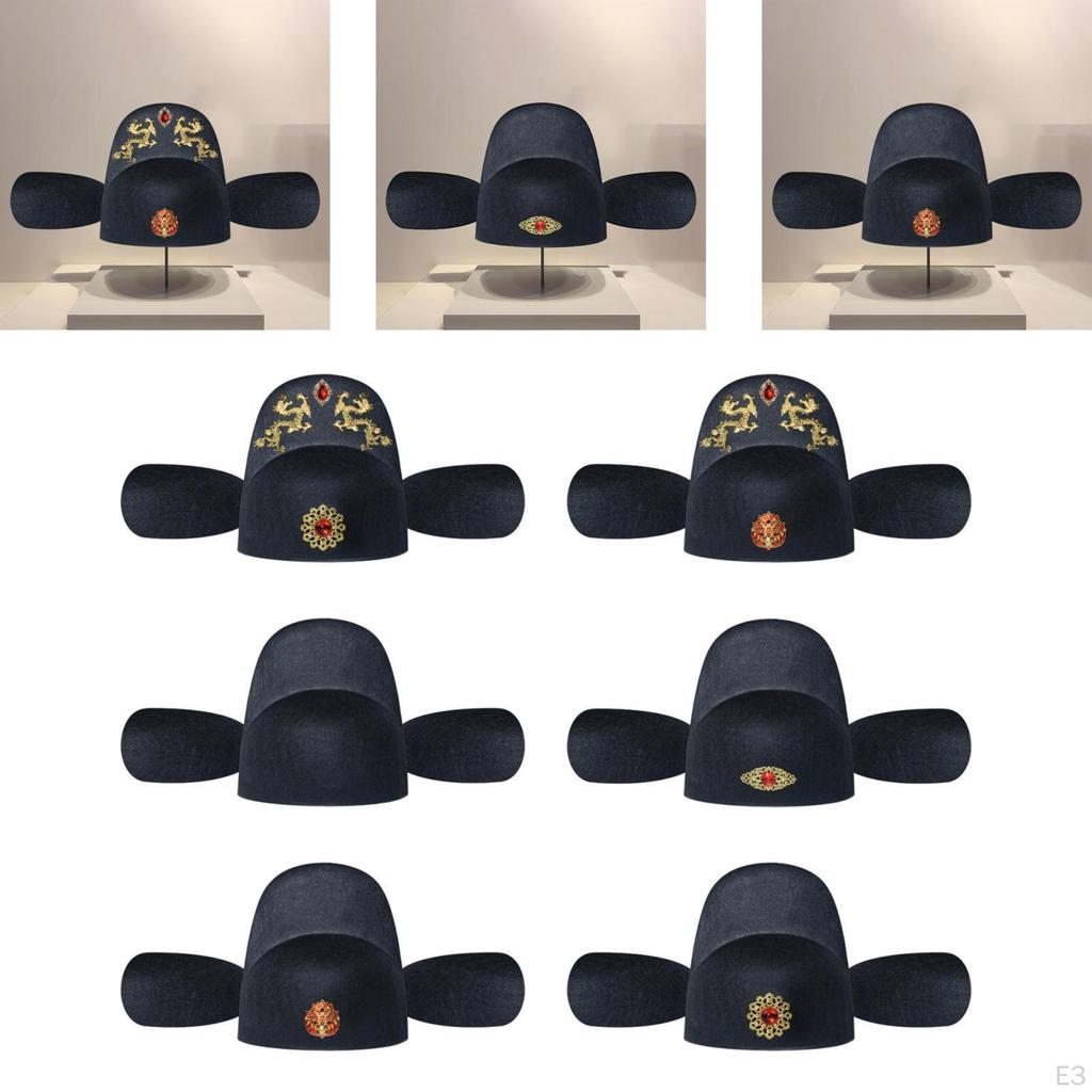 Adjustable Classic Chinese Opera Hat for Festival Theme Party Role Playing