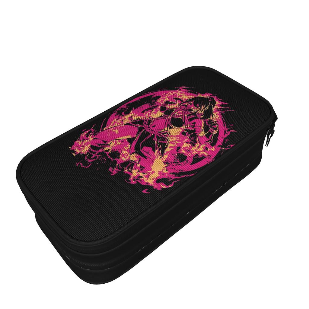 Lovely Hellfire Mileena Mortal Kombat Pencil Cases Pencilcases for Student Large Storage Bag Students School Zipper Stationery