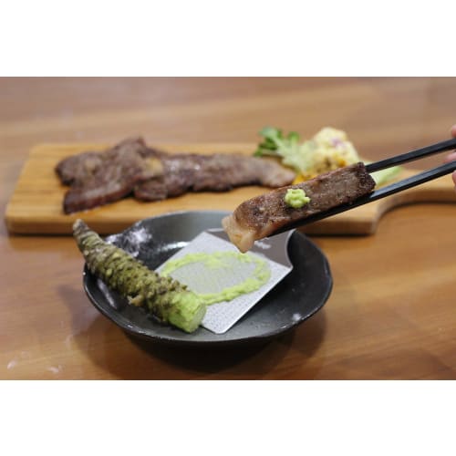 Sustainable Stainless Steel Wasabi Grater, Haganezame Regular, for Grating Wasabi, Garlic, Ginger, Apples, Fruits, and Vegetables, with a Creamy Textu