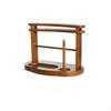 Yarn Storage Rack Wooden Stand with Spindle Desktop Organizer for Knitters, Crocheters, Craft