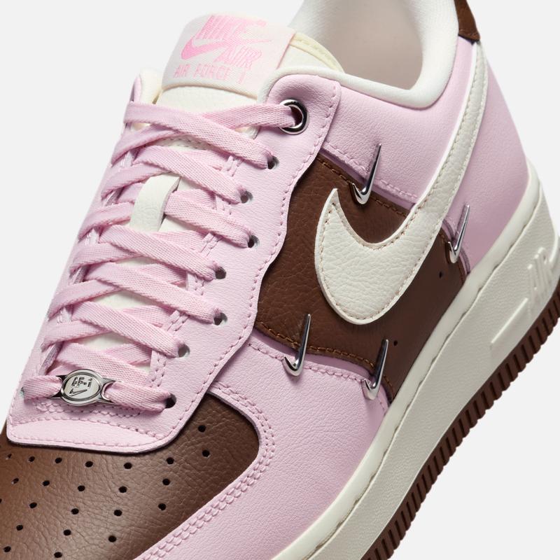 Nike Air Force One Women's Strawberry Mocha Sport Shoes - Winter New Style - NIKE AIR FORCE 1 IO7595