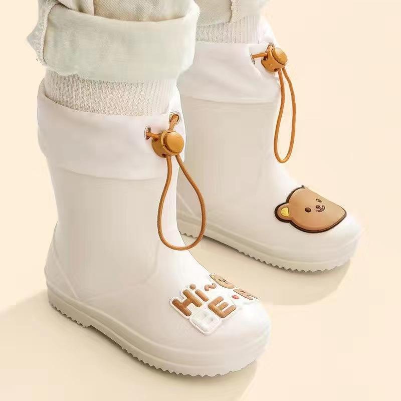 Girls And Boys Zippered Rain Boots For Summer Children - Waterproof And Anti-Slip Soles Rain Boots 25