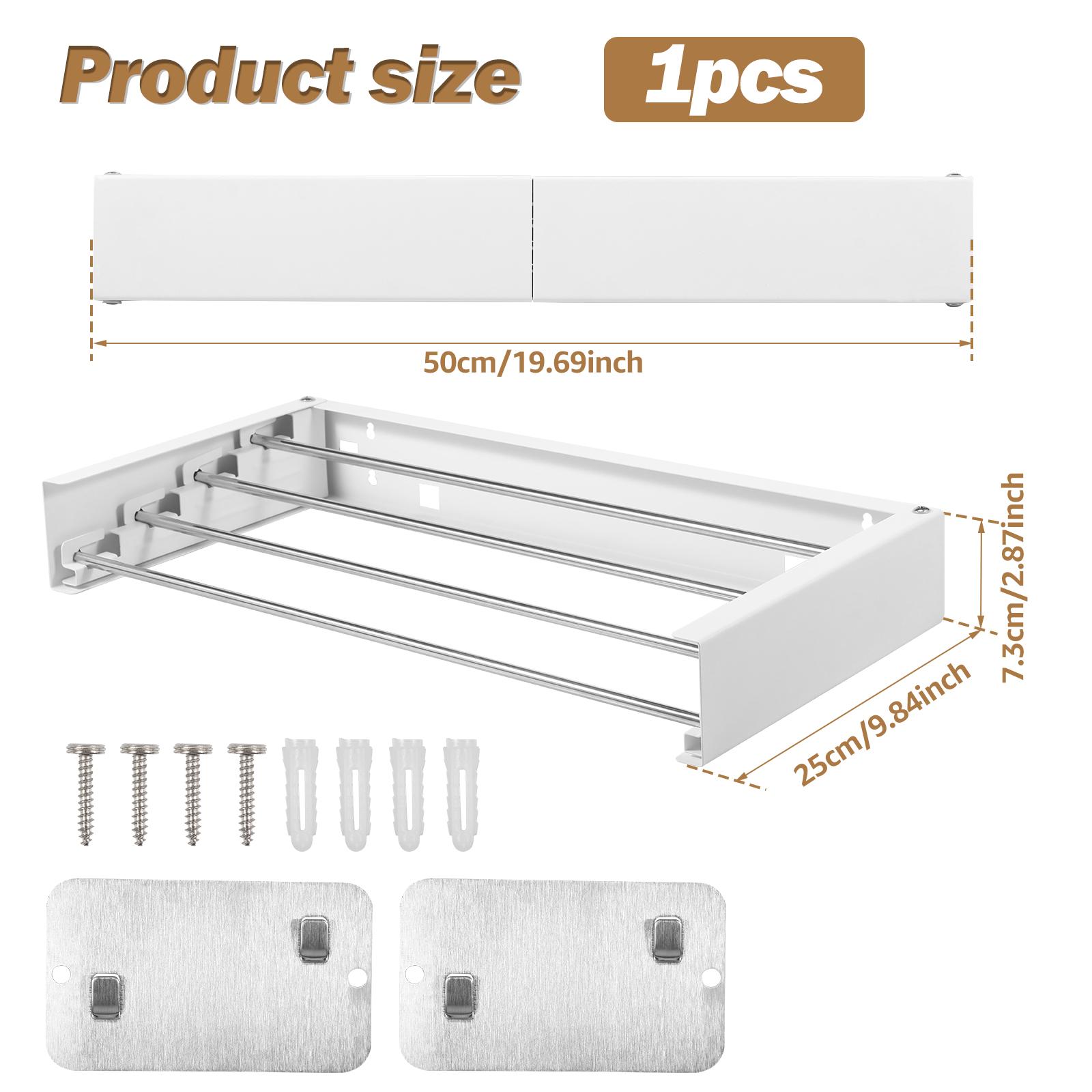 

Складная сушилка для одежды настенная из нержавеющей стали вешалка для белья экономия места для сушки в помещении на балконе стойка для одежды полотенец 4 белый