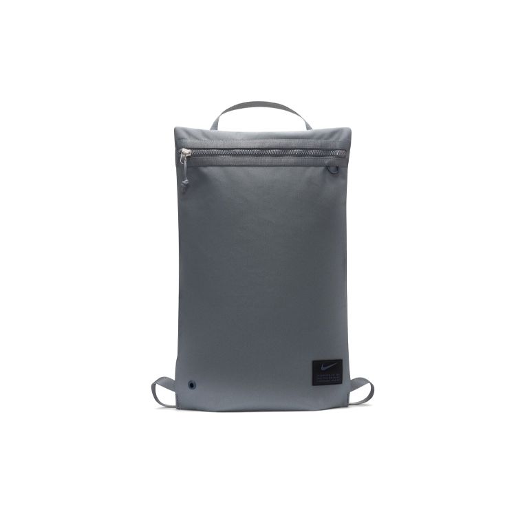 Nike Utility Zipper Closure Comfortable Durable Training Fabric Gym Storage Backpack Unisex Backpack Gray CQ9455-084 Gray