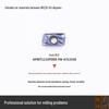H2 Stainless Steel & Cast Iron CNC Face Milling Cutter with APMT1135PDER1604 Inserts
