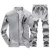 FiveFive Men Casual 2PCS Set Mens Sports Long-sleeved Sweatshirts Sportswear Pants Set
