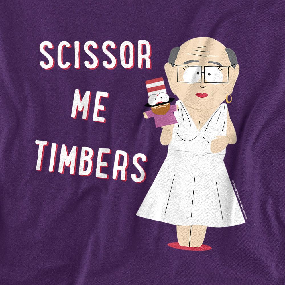 South Park Unisex Adult Scissor Me Timbers T-Shirt