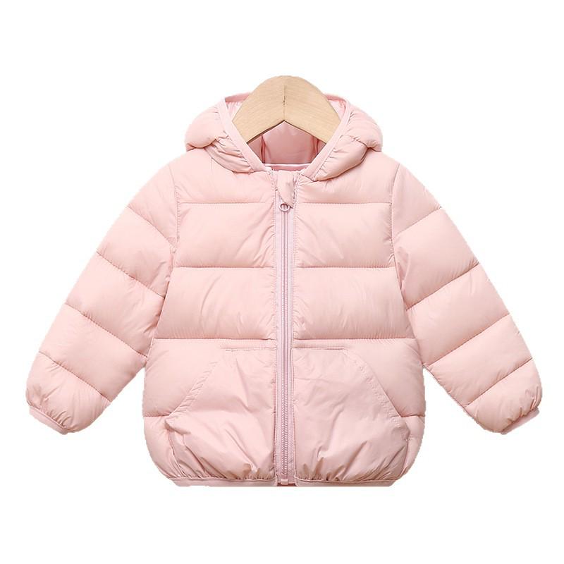 Baby Toddler Lightweight Hooded Cotton Down Jacket - Warm Autumn/Winter Coat