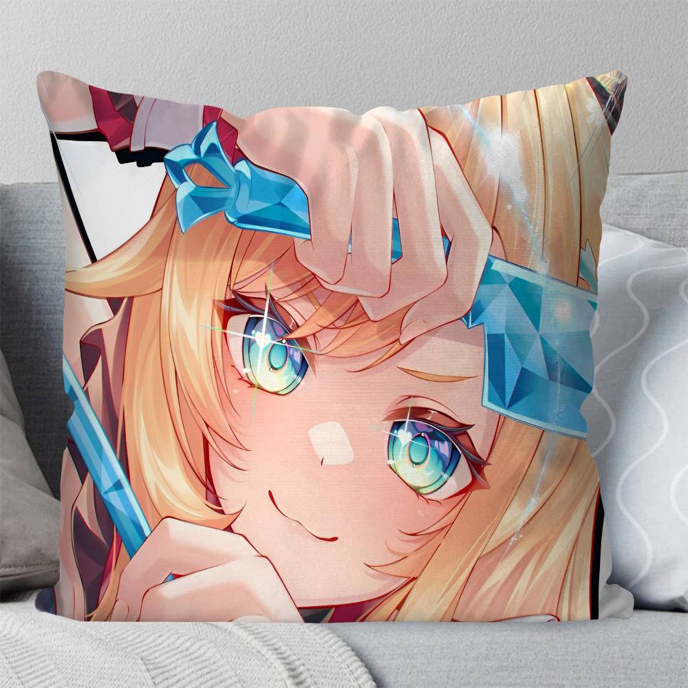 Game Genshin Impact Escoffier Pillow Case Square Pillow Bedroom Sofa Leisure Comfort Cushion Car Living Room Home Decoration