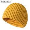 Simple Solid Color Hat Men's Winter Pullover Knitted Hat Autumn and Winter Warm Ear Protection Hat