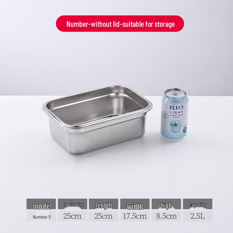 304 Stainless Steel Commercial Food Container