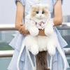 Handmade Unique Ragdoll Cat Shape Backpack Plush Animal Cat Realistic Fashion Gifts for Girls and Cat Lovers Christmas Gifts Valentine's Day Gifts