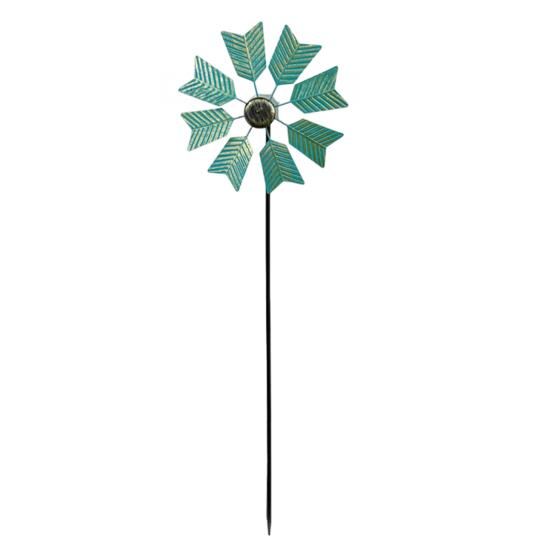

Sunflower Windmill Garden Stake Ornaments Outdoor Metal Wind Spinner Garden Patio Decoration for Garden Yard Patio Decor B