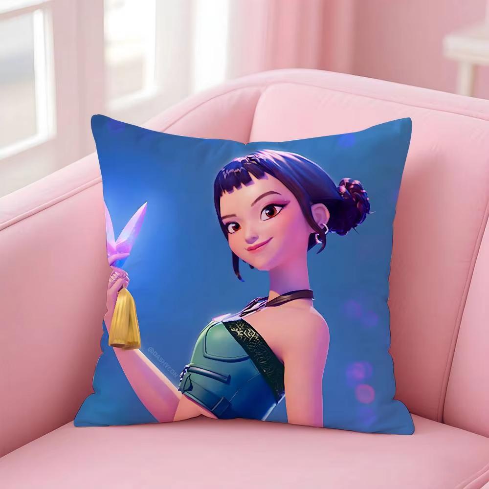 Горячий Фильм K-Pop D-Demon H-Hunters Наволочка Декоративная Домашняя Двусторонняя Печать Квадратная Подушка Украшение Гостиной Наволочка 18x18Inch