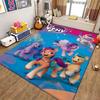 Magical Friendship Pony Gang Theme Rug Soft Nonslip Carpet For Bedroom Study Home Decor Holiday Gift