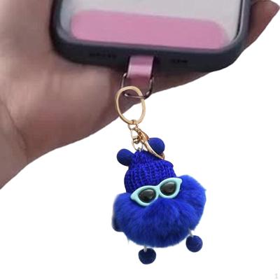 Stuffed Keychain Women Girls Gift Bag Hanging Ornament Sturdy Practical Key Holder Toy Pendant for