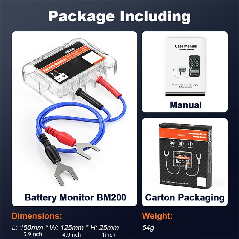 Automotive Battery Checker Stable Diagnostic Tool Vehicle Battery Diagnostic Analyzers Battery Testing for 12V Systems