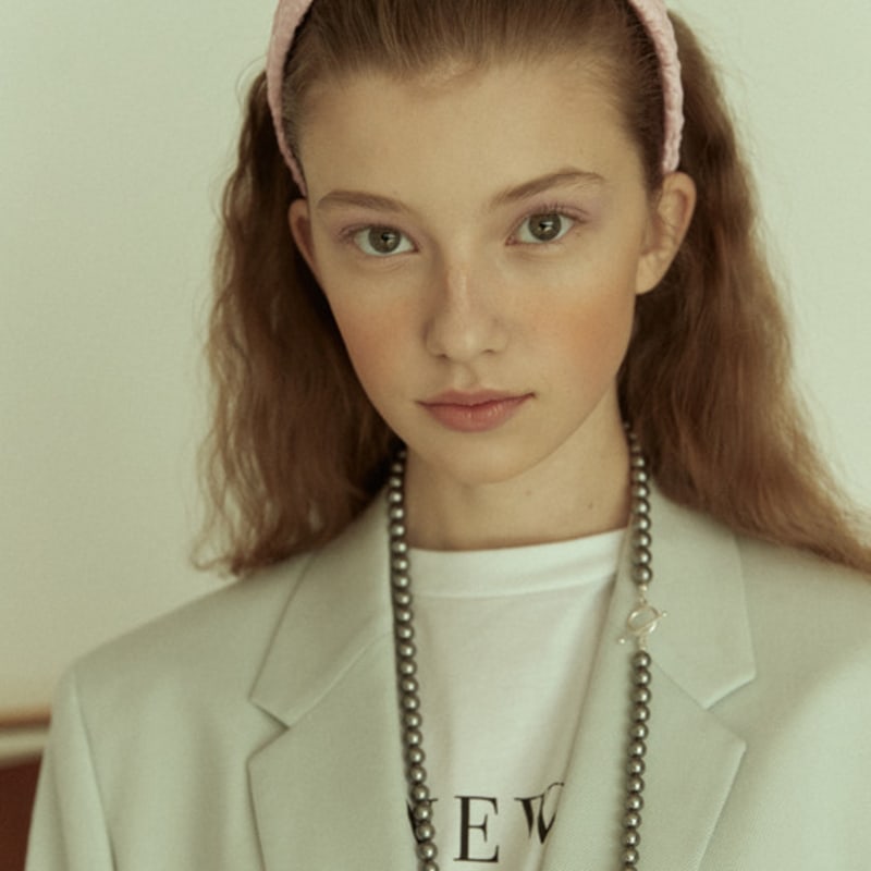 

Элизабет Моментс Светло-розовая жаккардовая повязка на голову Light Pink