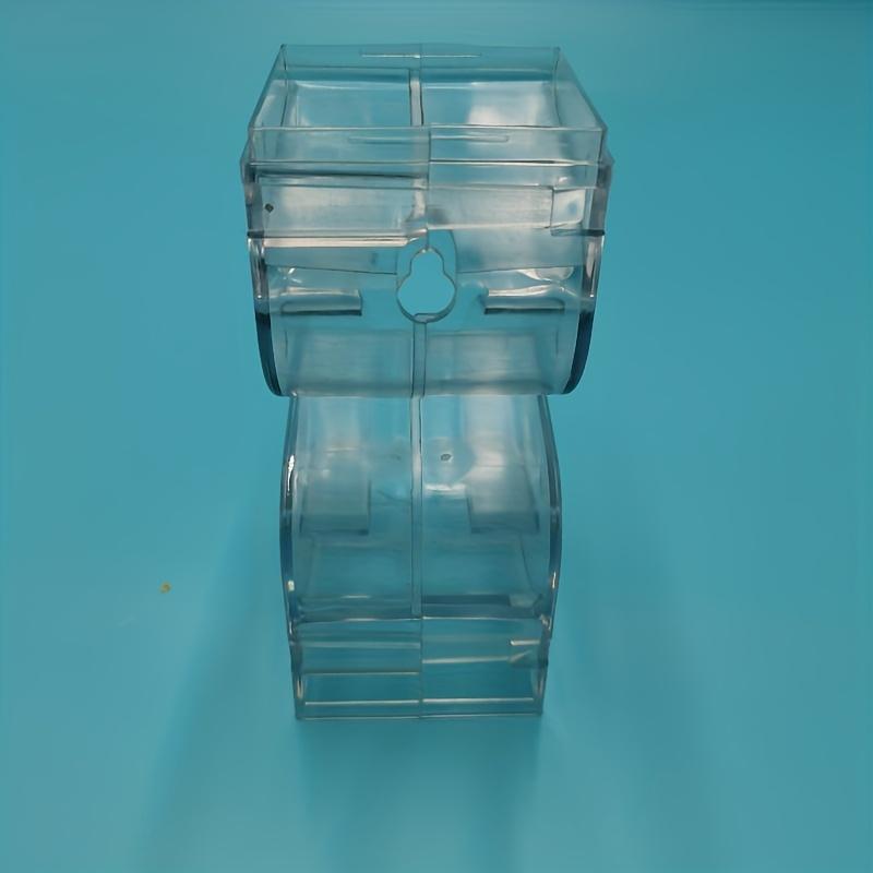 Transparenter Kunststoff Batterie-Organizer - Mehrfachfach Hängendes Aufbewahrungsregal für Batterien, Transparentes Design für einfache Sichtbarkeit, Batteriehalter