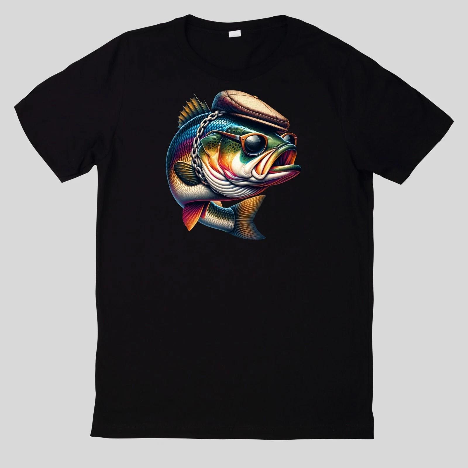 T-Shirt Aquarell Lustiges Bassangeln XXXL