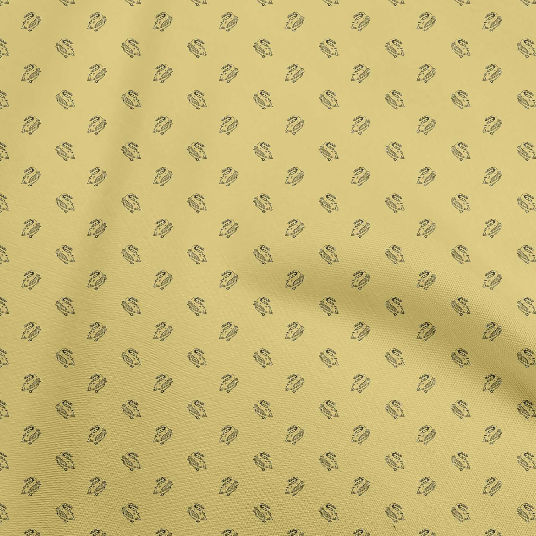 

oneOone Cotton Flex Dark Peach Fabric Retro Minimal Iron Quilting Supplies Print Sewing Fabric By The Yard 40 Inch 42 Inch Wide - Viscose Chiffon жовтий
