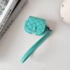 New AirPods Earphone Case Skin-sensitive Leather Apple Bluetooth Machine Anti-drop Earphone Case Hand Rope Embossed Plaid